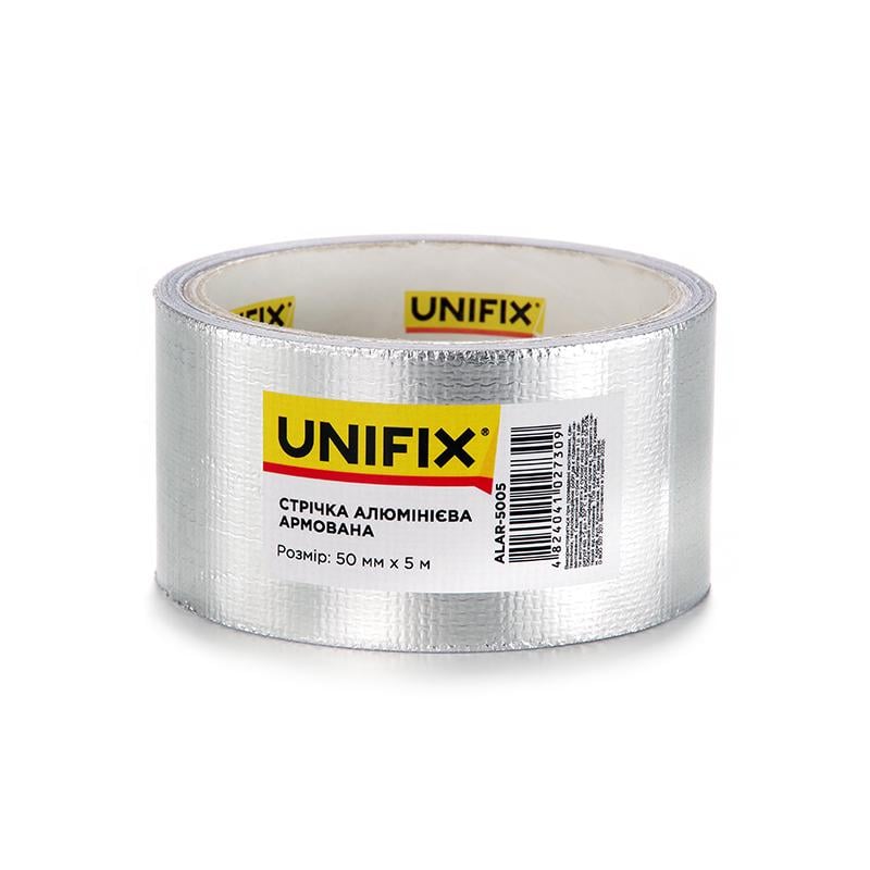 Стрічка клейка алюмінієва армована Unifix 50 мм 5 м (18665291)