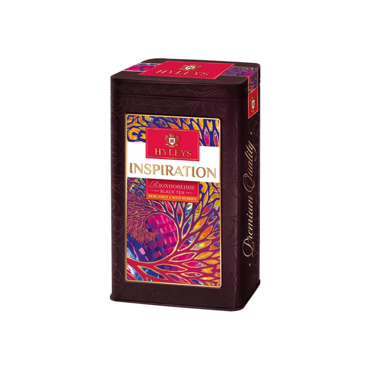 Чай Hyleys черный цейлонский крупнолистовой с бергамотом и ягодами Inspiration 80 г.
