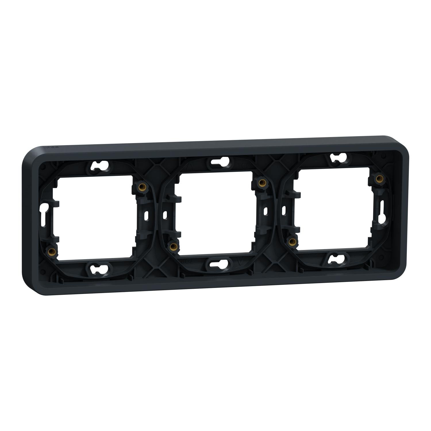 Рамка Schneider Electric трехместный горизонтальный IP55 PC Mureva Styl Schneider Electric Черный (MUR34109) Рамка Schneider Electric трехместный горизонтальный IP55 PC Mureva Styl Schneider Electric Черный (MUR34109)