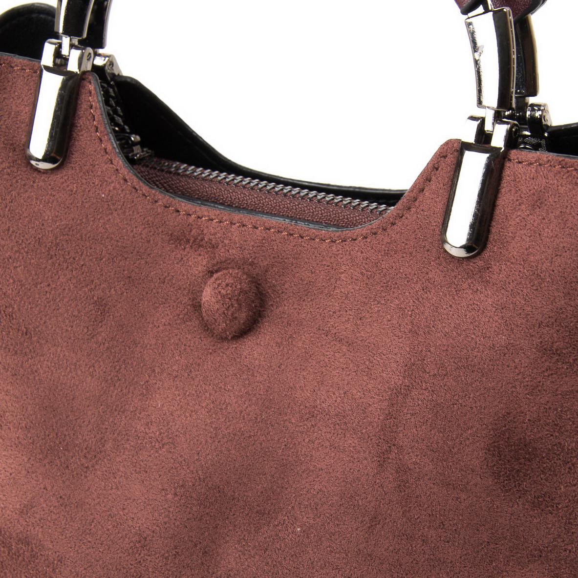 Женская сумка из замша Fashion 3807 Кофейный - фото 3