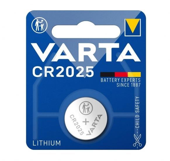Батарейка литиевая Varta CR2025 170 mAh 3-6V 1 шт. (26938577)