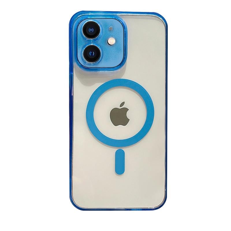 Чохол для Apple iPhone 12 Clear Magnetic Series Blue