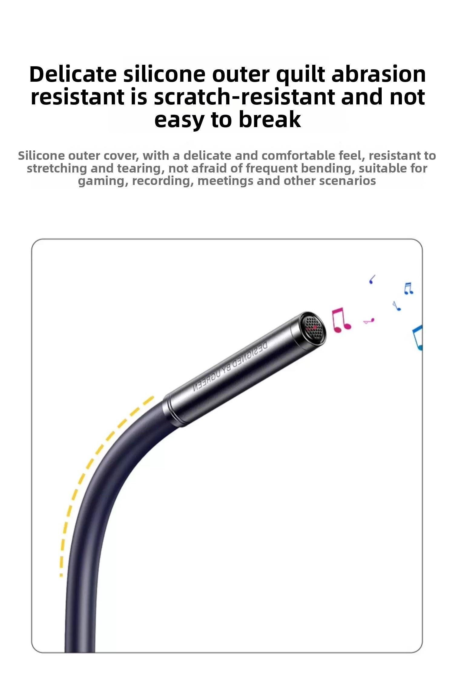 Мікрофон настільний Ugreen 96 360° 3.5 мм Чорний (55344) - фото 6