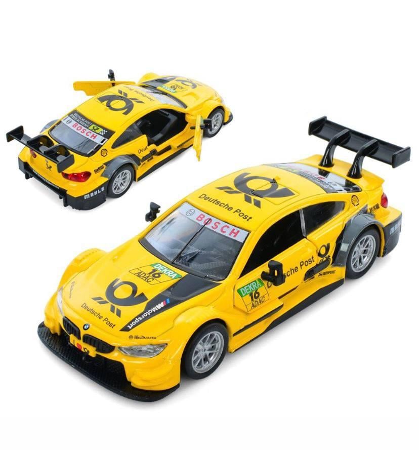 Игрушечная машинка BMW M4 DTM Желтый (20376055) - фото 2 Игрушечная машинка BMW M4 DTM Желтый (20376055) - фото 2