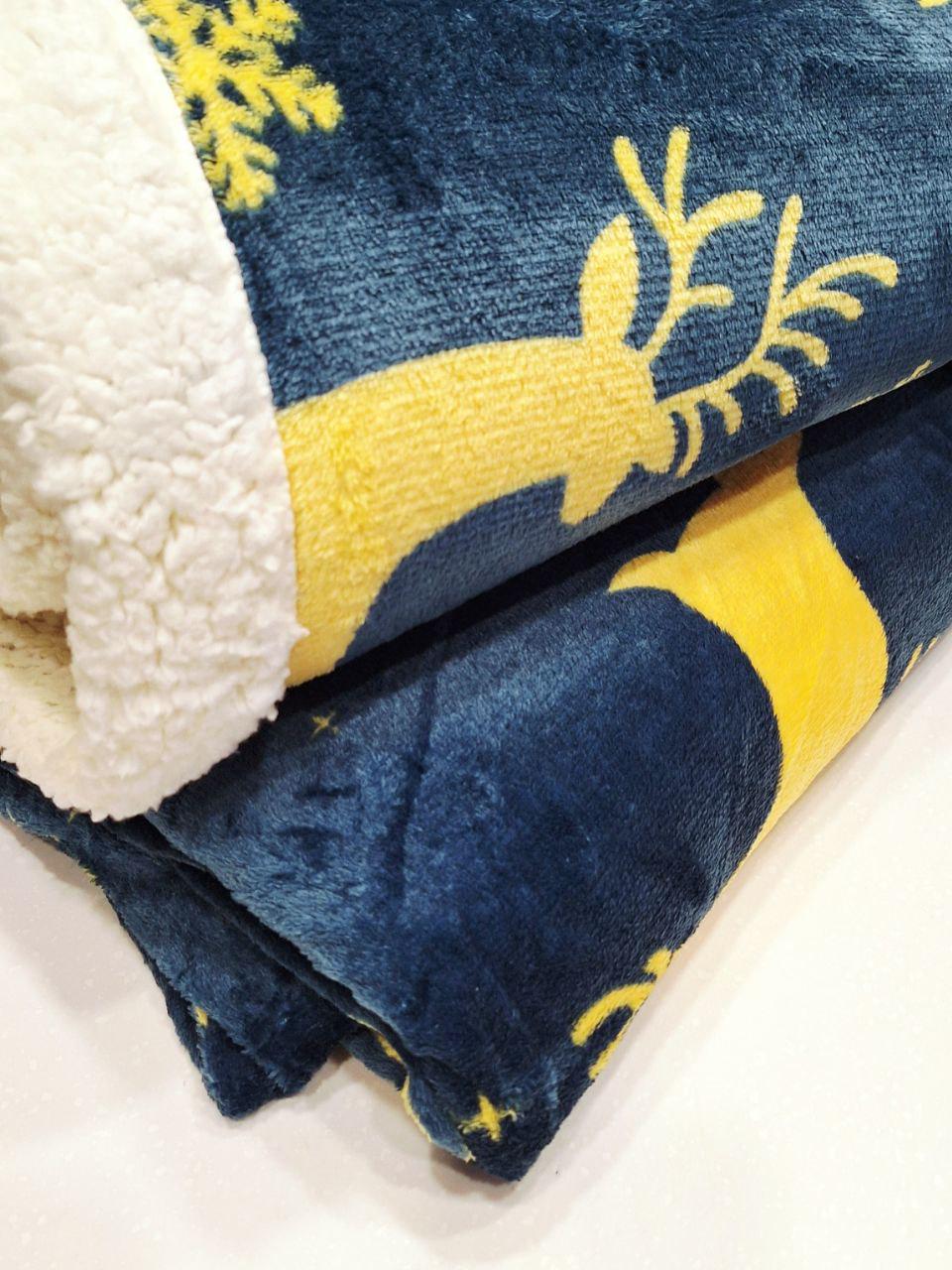 Плед двухсторонний Рождественская сказка на овчине 200x230 см (1702) - фото 4 Плед двухсторонний Рождественская сказка на овчине 200x230 см (1702) - фото 4