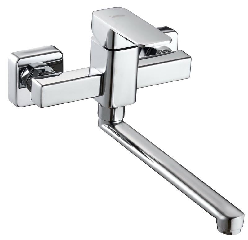 Смеситель для кухни Zegor LEB12-A123 настенный однорычажный Хром