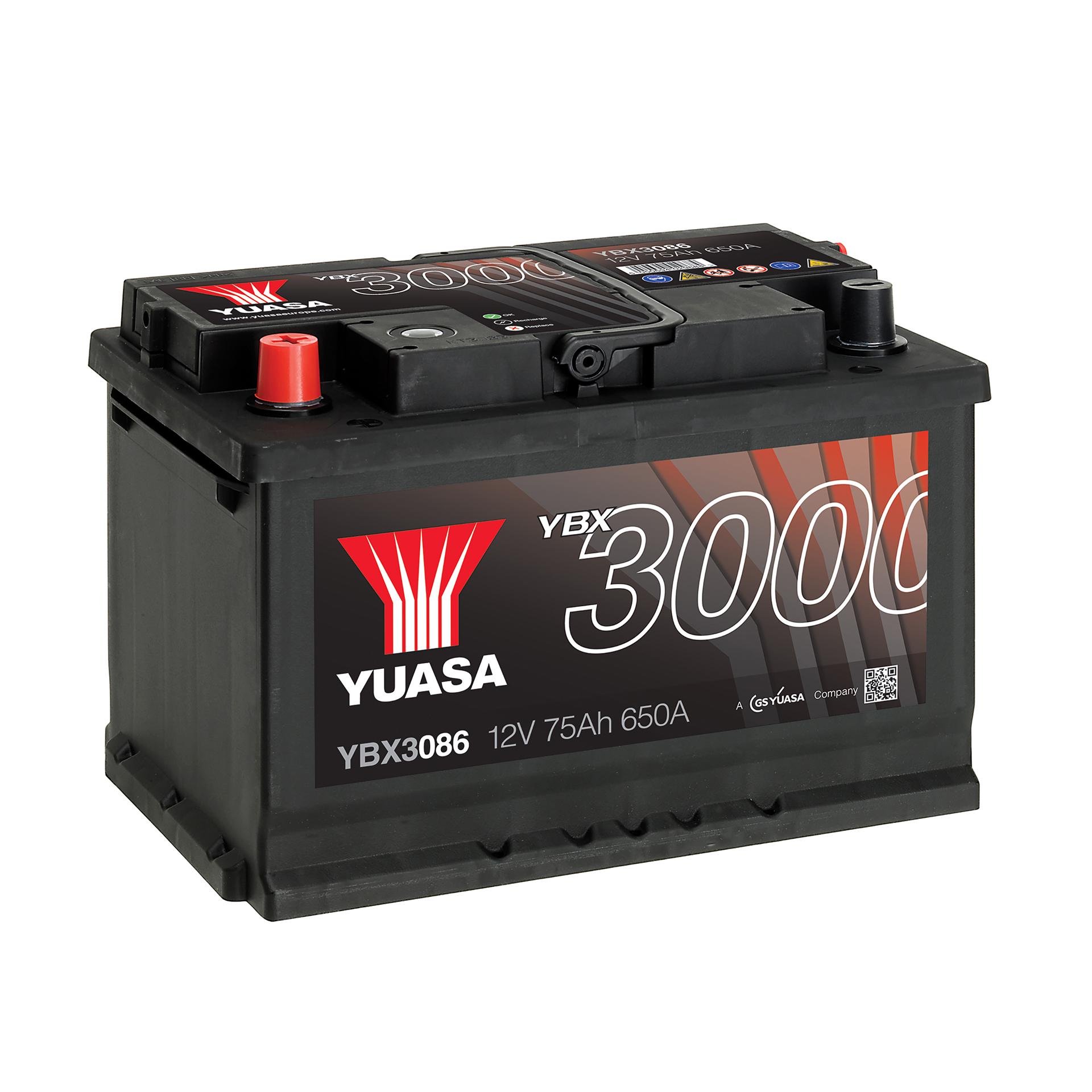 Акумулятор Yuasa YBX3086 12 V 76 Ah 680 A