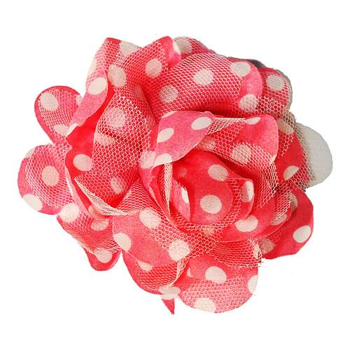 Брошь-заколка-резинка Seta Decor Сильвия 122-250PN-WT