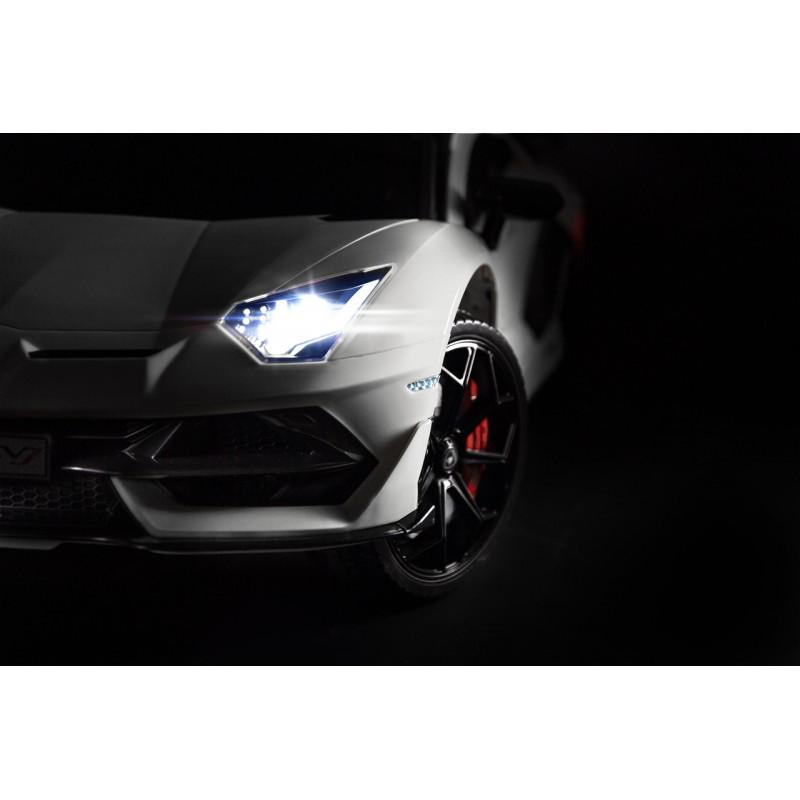 Электромобиль детский Caretero Lamborghini 2 мотора по 45 W с пультом ДУ White (392806) - фото 10