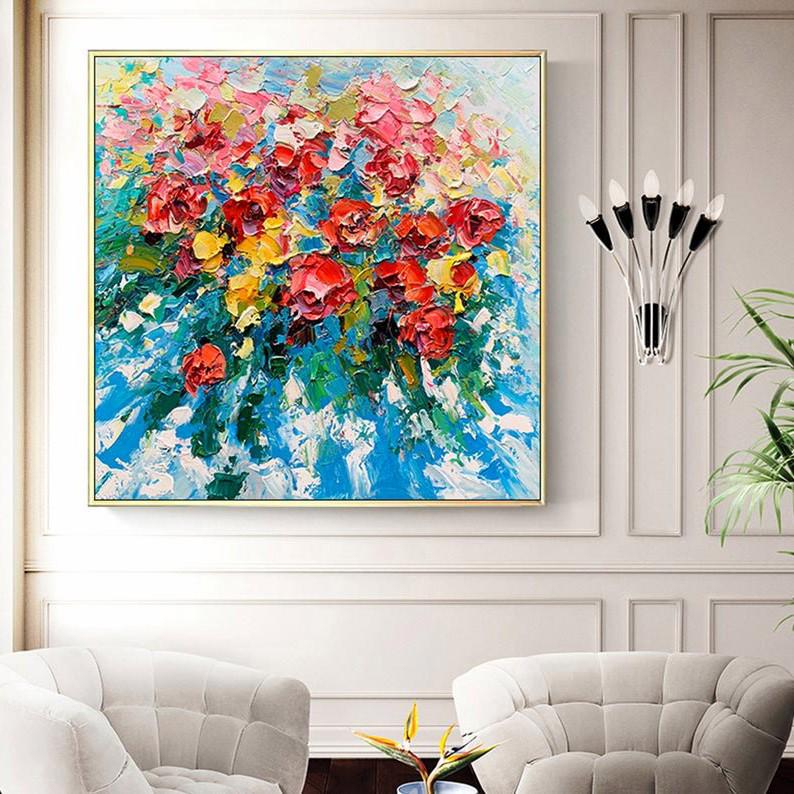 Картина на холсте ArtSale Цветы 70х70 см flwr0030