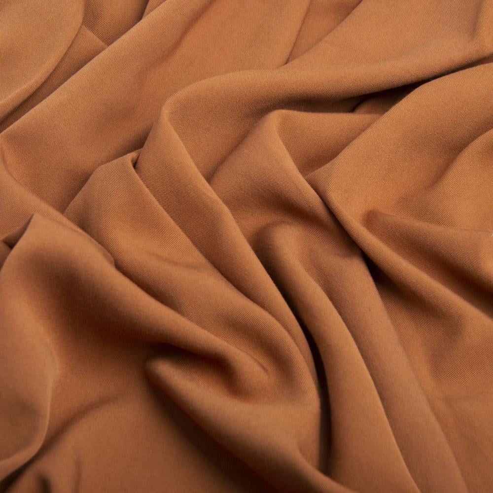 Ткань плательная штапель твил кориця
