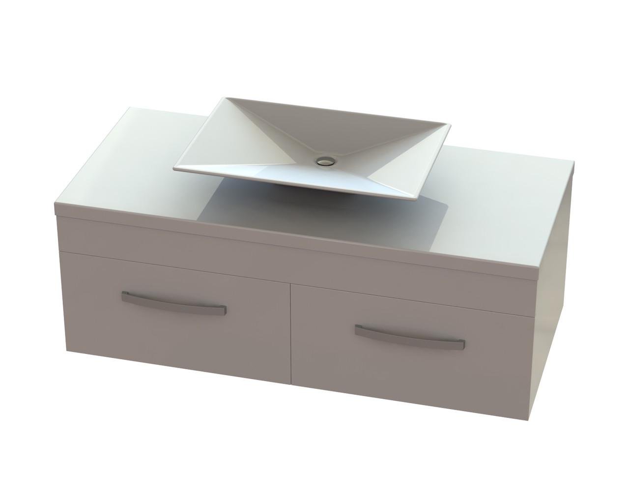 Тумба Венера А100 с умывальником Антарес Белый глянец (1882340957)