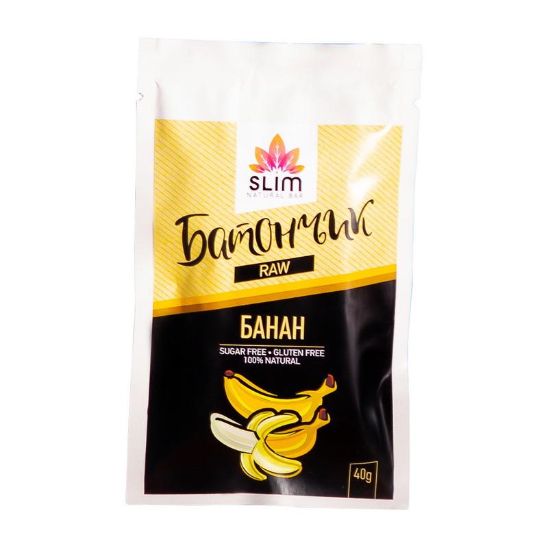 Углеводный батончик Slim Raw Bar 40 г Банан (21739-01) Углеводный батончик Slim Raw Bar 40 г Банан (21739-01)