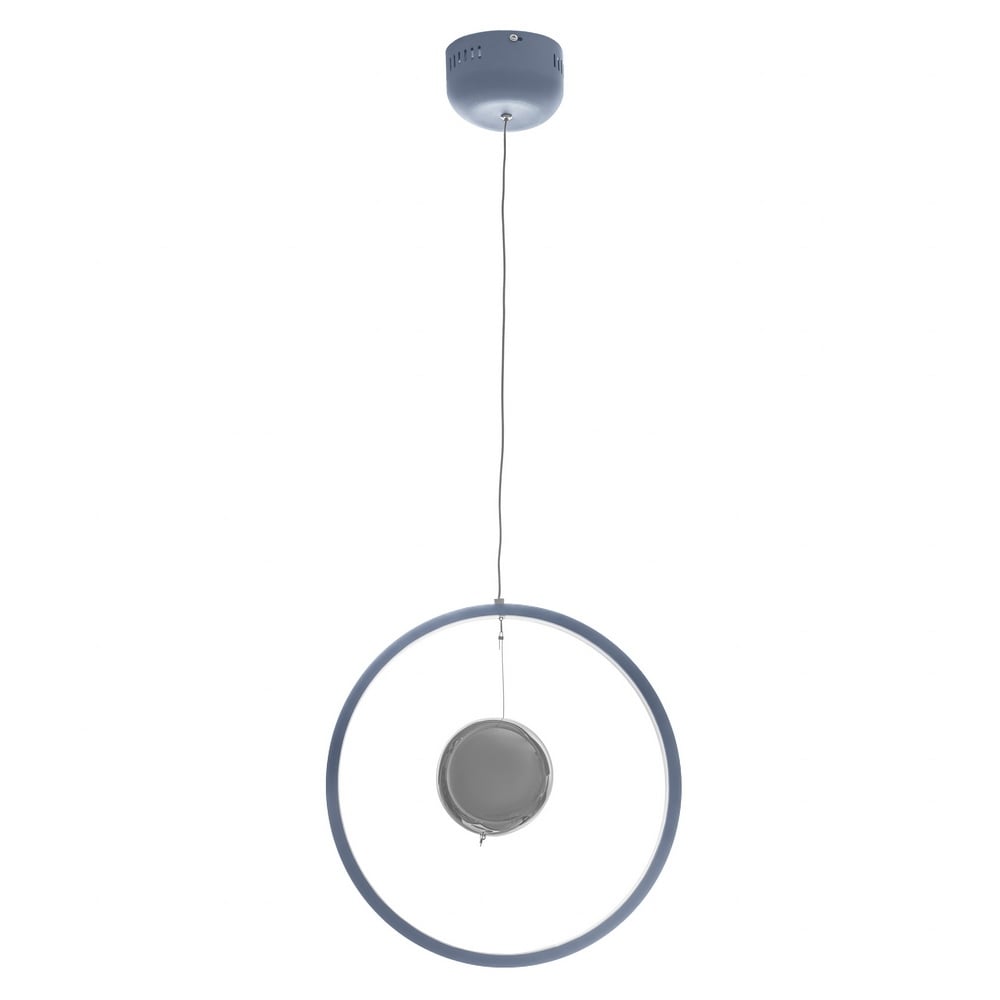 Люстра светодиодная Brille BR-941S/18 W LED GY/CH (23-483)