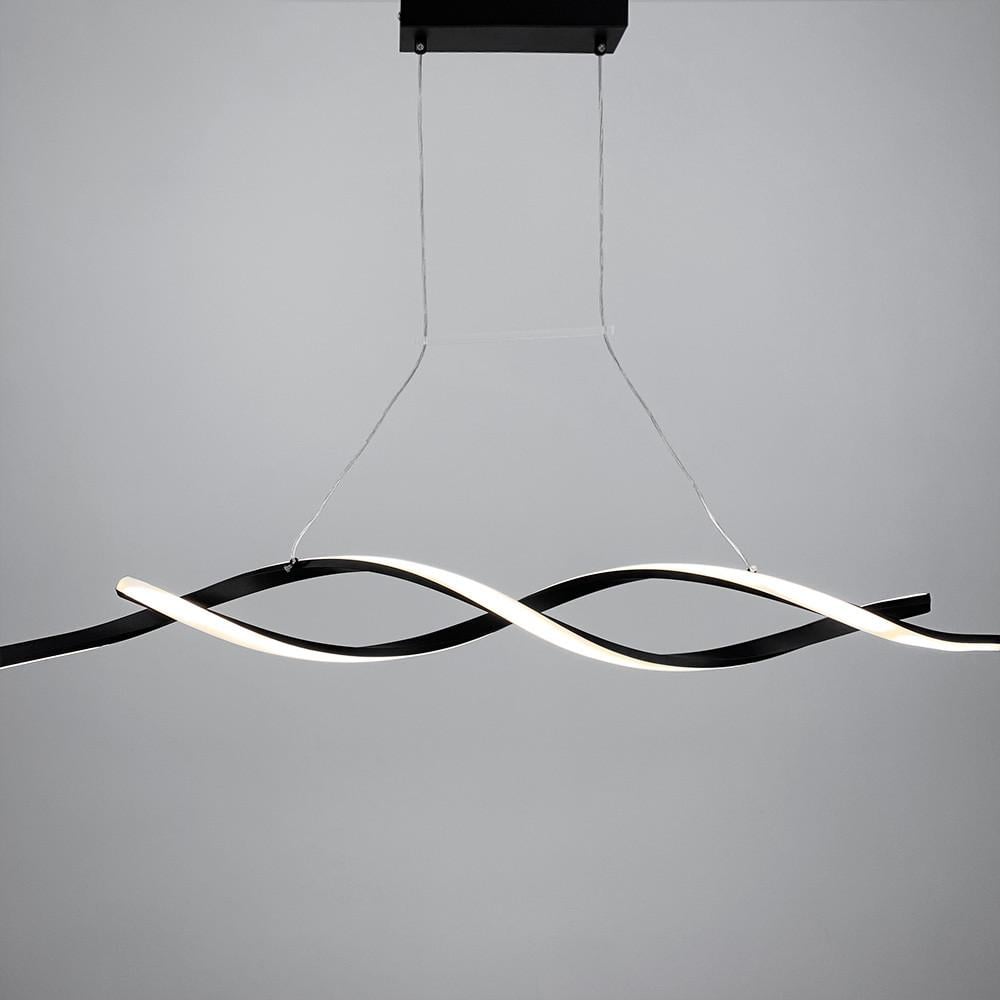 Світильник лінійний підвісний LED SCREW 100 см (h 20L BK) - фото 6