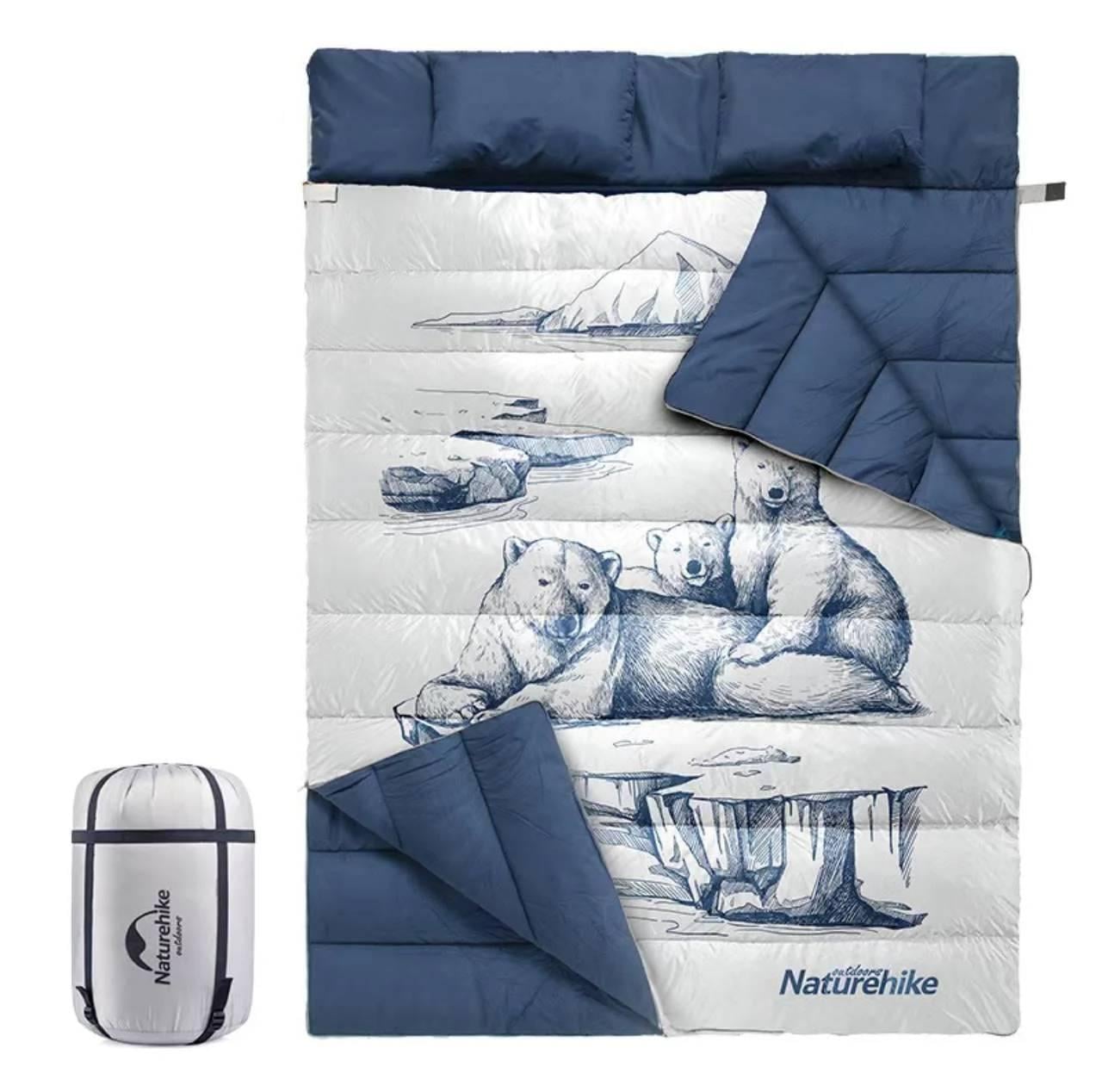 Спальный мешок с подушками Naturehike двухместный Polar bear (NH19S016-D)