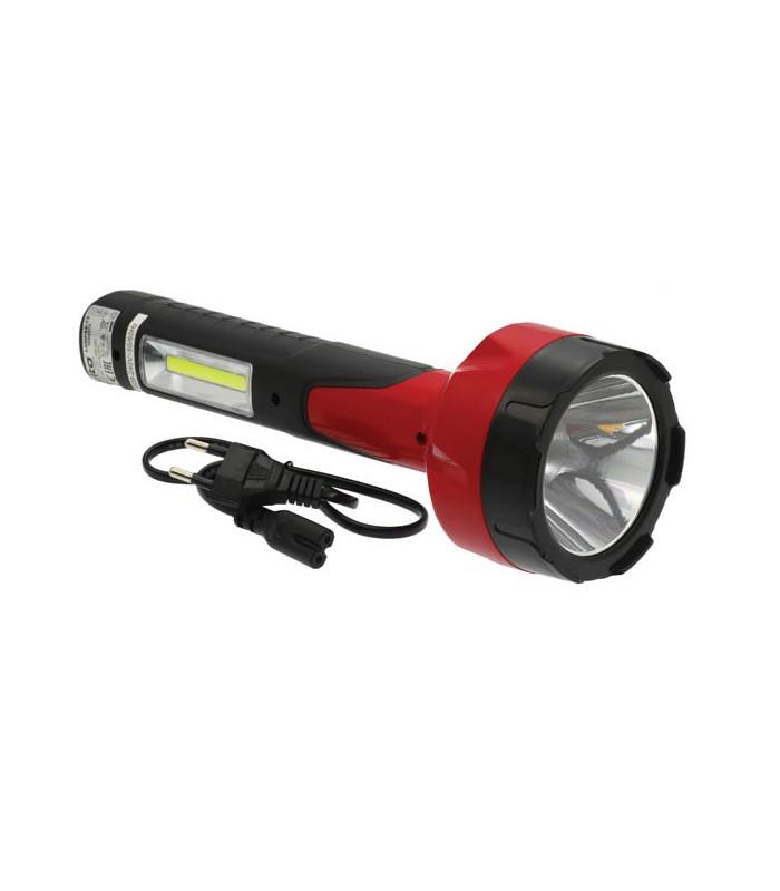 Ліхтар акумуляторний Vito LAMPAS-13 5Вт+2Вт 445Lm 6000К Чорно-червоний (5000470)