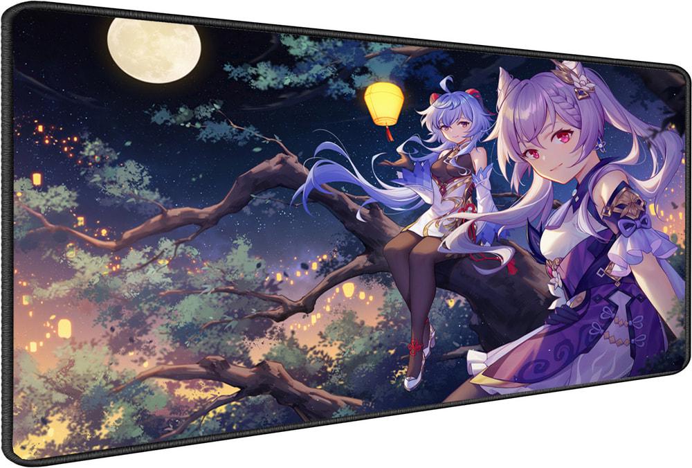 Килимок для мишки SHLab Genshin Impact Keqing and Ganyu 90х40 см (34611)