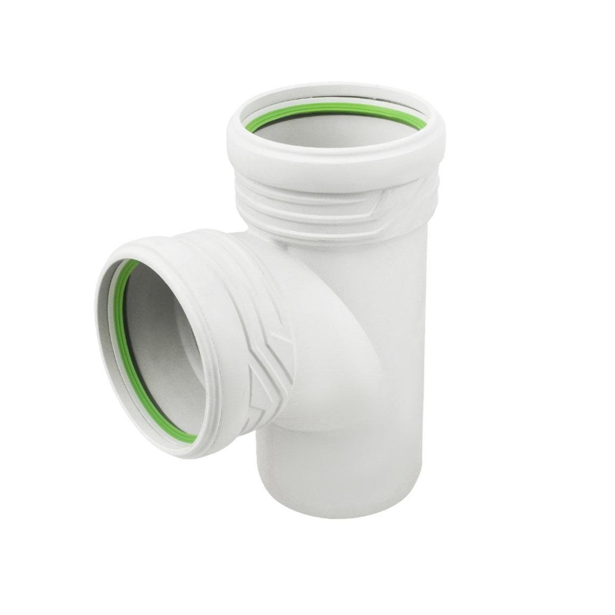 Тройник канализационный внутренний ASG S-LINE бесшумный Ф 110 мм 87,5° (23059320)