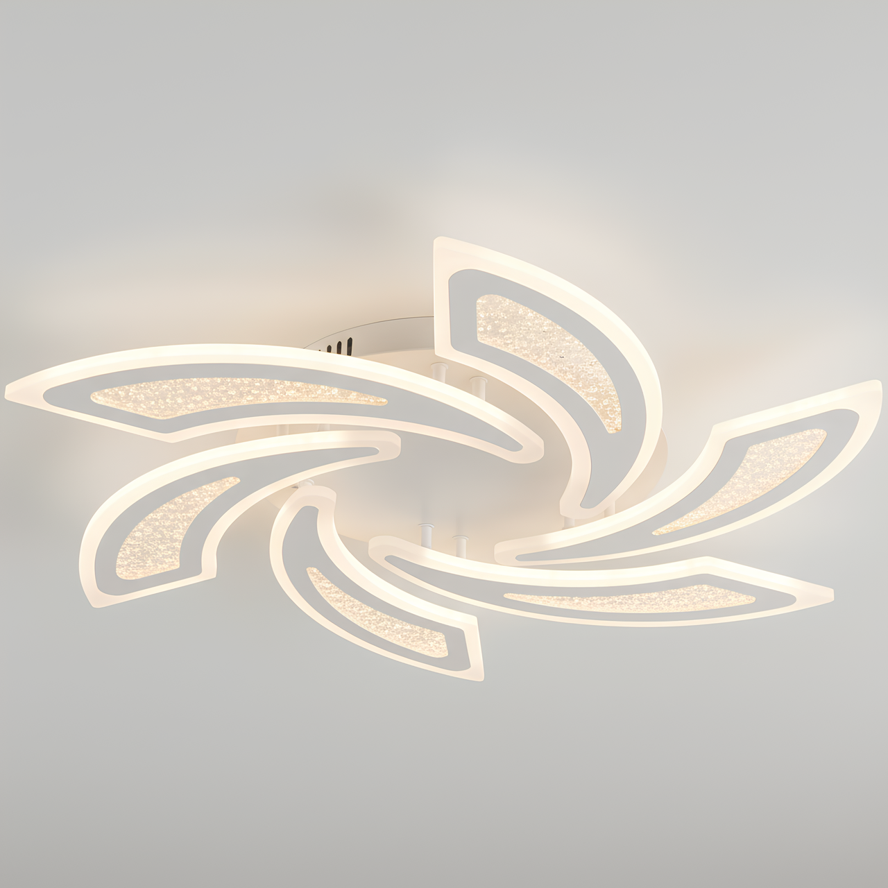 Люстра світлодіодна Sirius на шість плафонів 3000-6500K 259W Білий (8914-6)