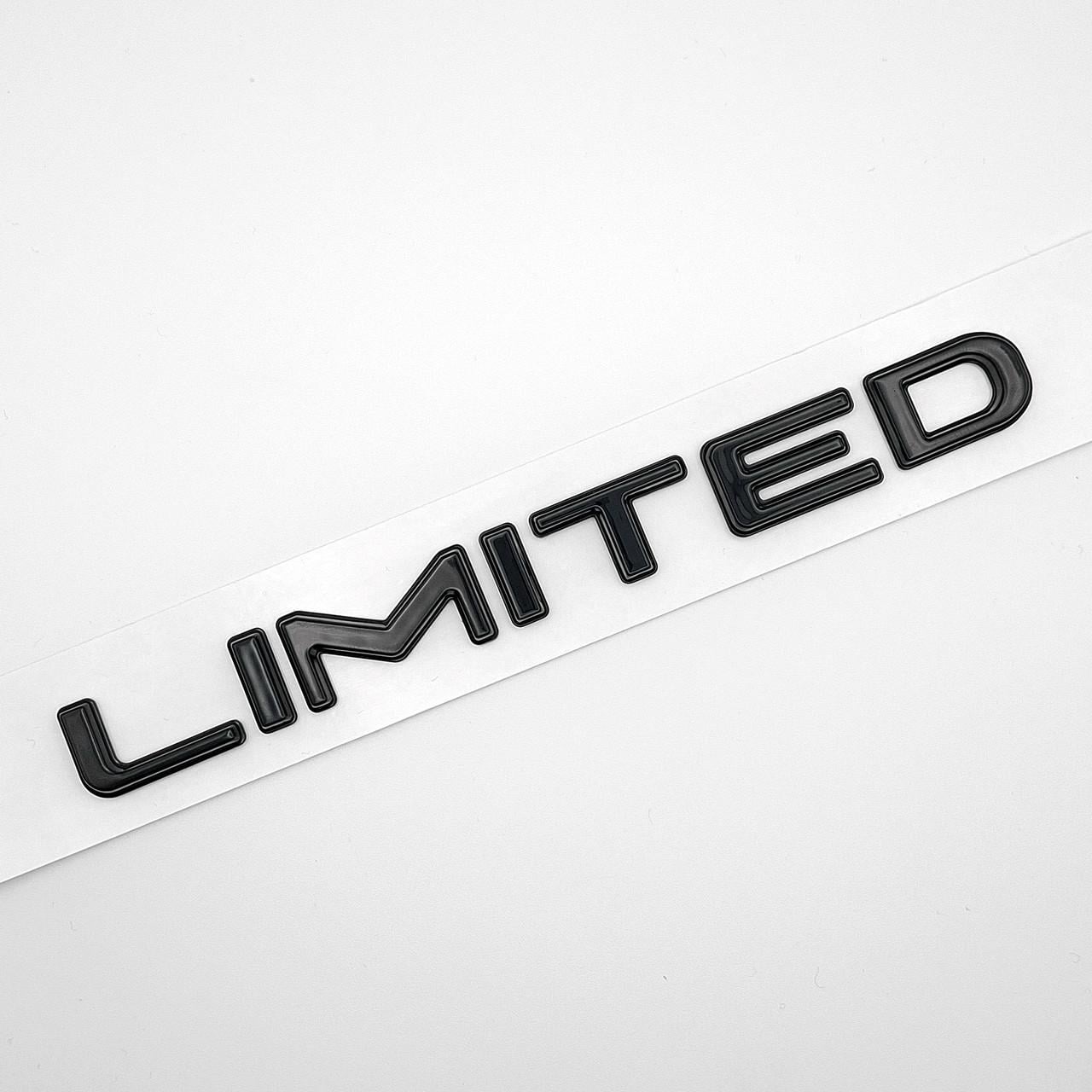 Эмблема надпись Limited Jeep ABS 16х1,6 см Черный глянцевый (2881025204)