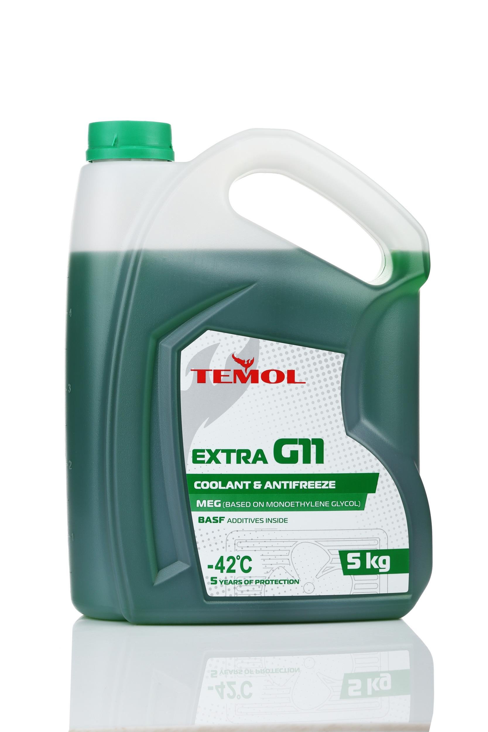 Антифриз TEMOL EXTRA G11 5 л Green (T-EG11G-5L) - фото 1