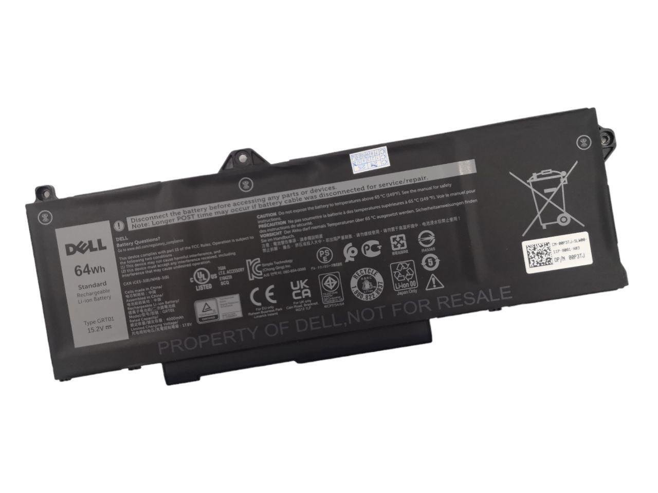 Аккумулятор для Dell Latitude 14 5421/Precision 3470/GRT01 4000 mAh 64Wh