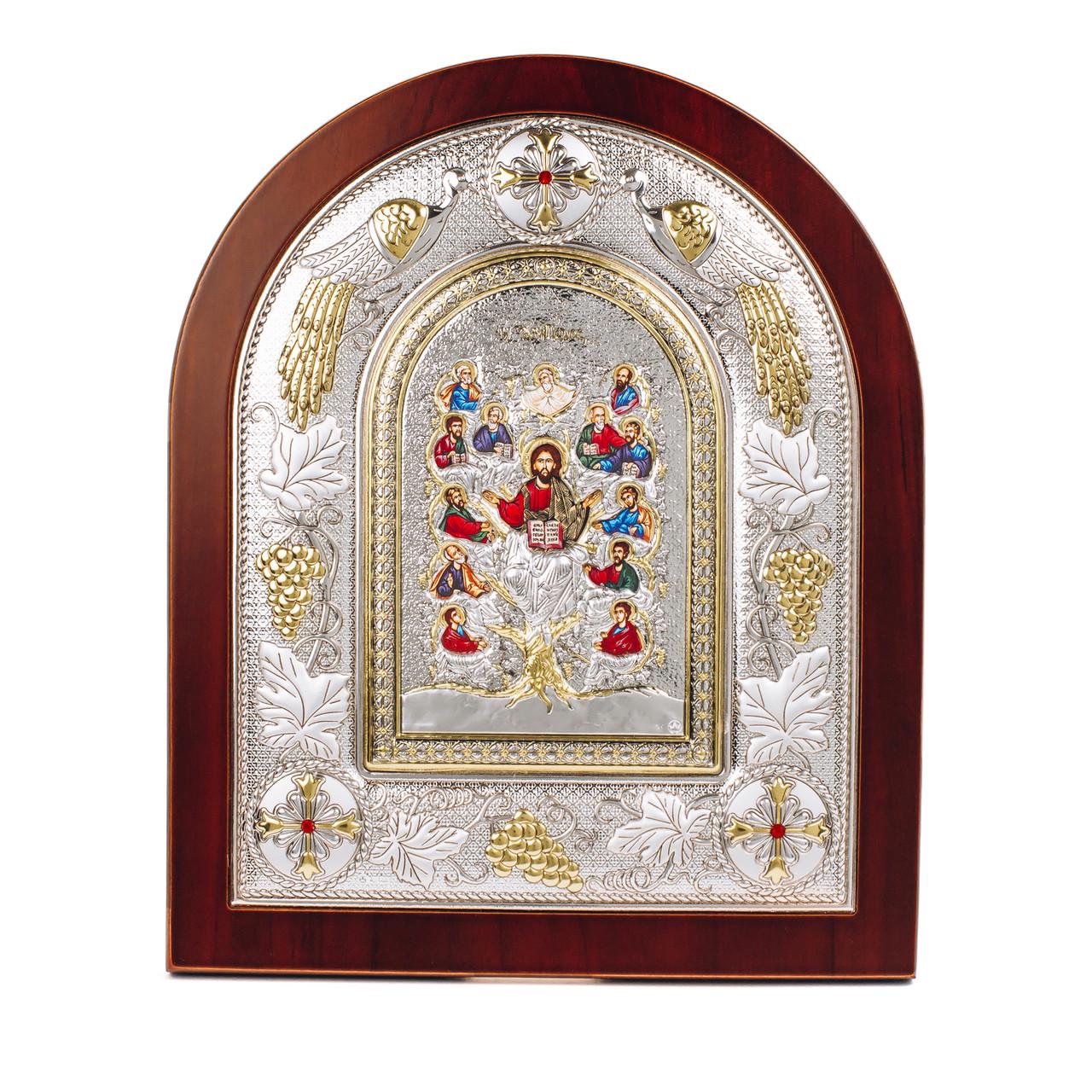 Срібна Ікона Дерево життя з Греції 24х29 см в дереві (MA/E31200AX) - фото 5 Срібна Ікона Дерево життя з Греції 24х29 см в дереві (MA/E31200AX) - фото 5