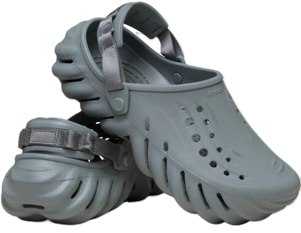 Крокси чоловічі Crocs Echo Clog Concrete р. 45-46 Сірий (26103)