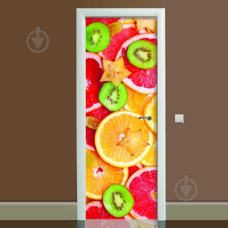 Наклейка на двері Zatarga Цитрус 650х2000 мм Оранжевий (Z180064 dv)