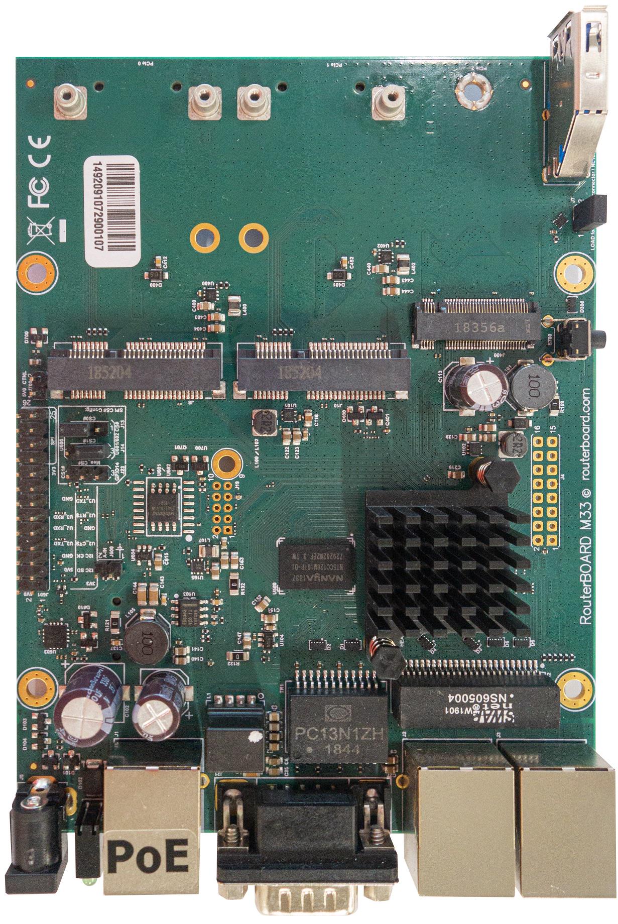 Маршрутизатор Mikrotik RouterBOARD M33G 3х10/100/1000 Ethernet 3G/LTE (RBM33G) Маршрутизатор Mikrotik RouterBOARD M33G 3х10/100/1000 Ethernet 3G/LTE (RBM33G)
