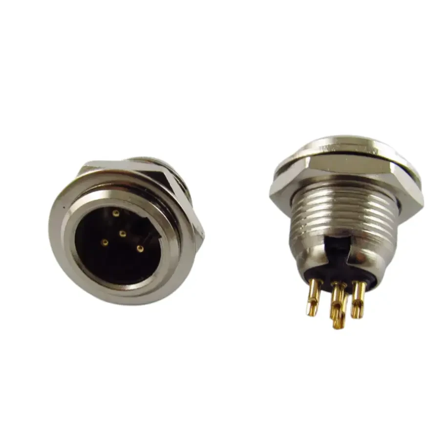 Панельний роз'єм Moco SA108-4P mini XLR штекер 4 контактів 1 шт. (000049386) - фото 2