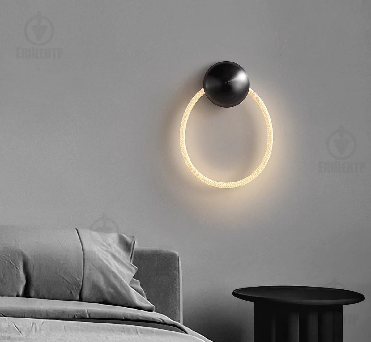 Светильник гибкий настенный LED CordRing теплый свет 3000K минималистичный скандинавский стиль 9W 43x32 см (700082)