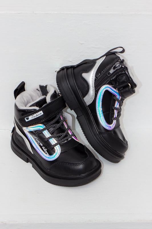 Черевики зимові для дівчинки утеплені хутром Носи Своє Bessky р. 26 Чорний (1581)