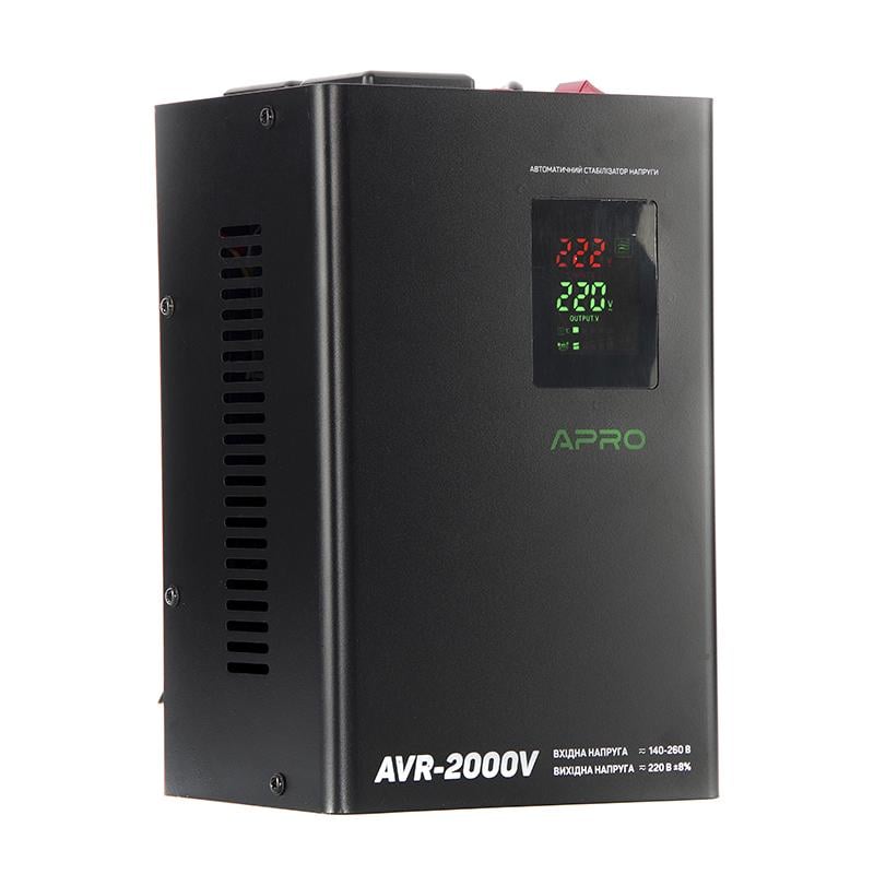 Стабілізатор напруги релейний APRO AVR-2000V підвісний - фото 3