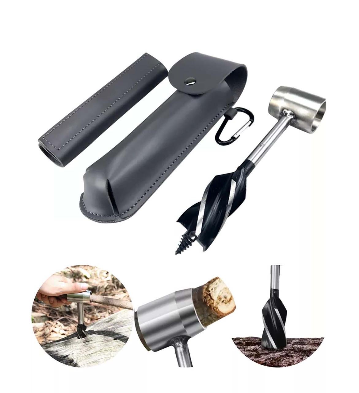 Ручне свердло туристичне по дереву з чохлом 25 мм - фото 6