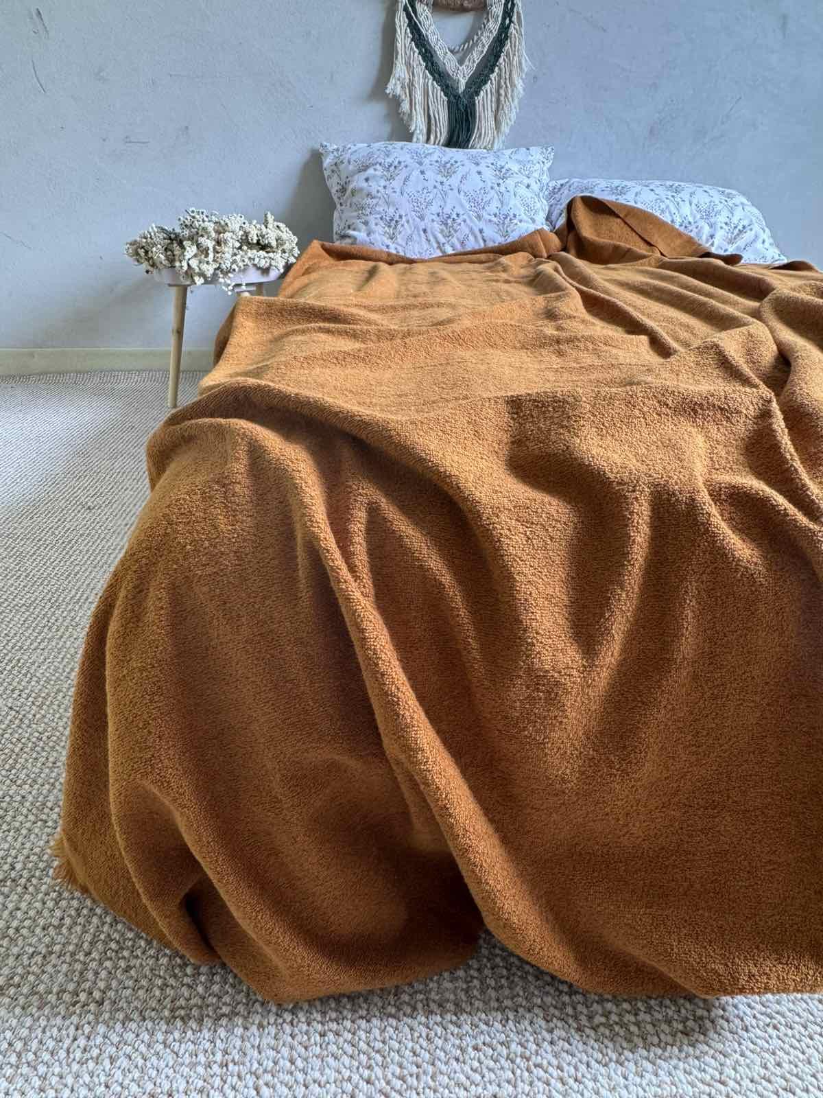 Простынь-покрывало махровое ZEINTEX MADEIRA охры хлопковое 150х220 см (26989505) - фото 10 Простынь-покрывало махровое ZEINTEX MADEIRA охры хлопковое 150х220 см (26989505) - фото 10