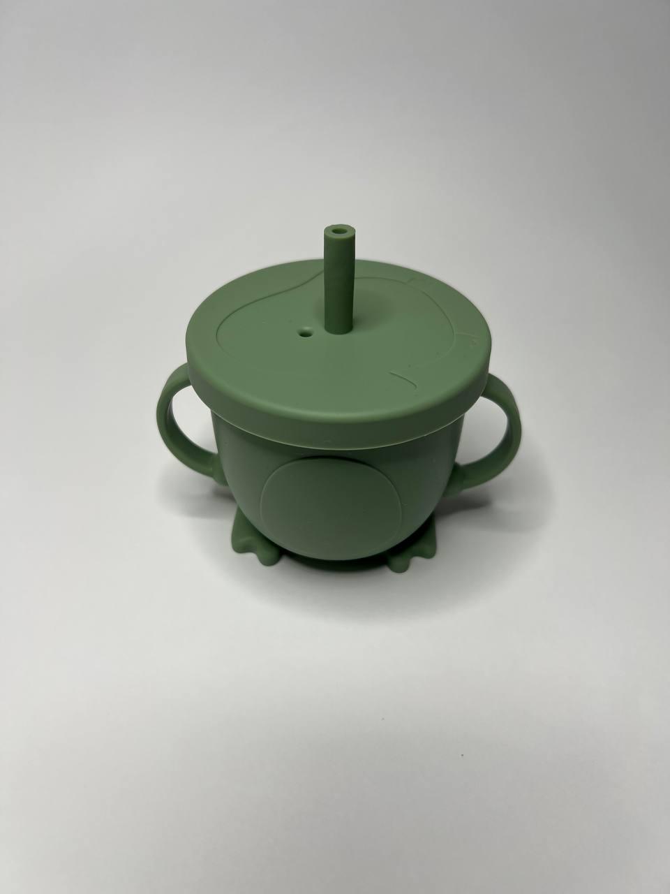 Набір дитячого посуду для першого прикорму 6 предметів Хакі (0014) - фото 5 Набір дитячого посуду для першого прикорму 6 предметів Хакі (0014) - фото 5