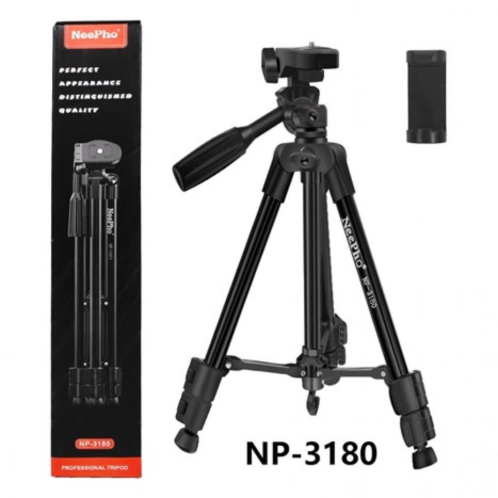 Штатив NeePho NP-3180 Tripod Stand Multifunctional 1,36 м Black - фото 3