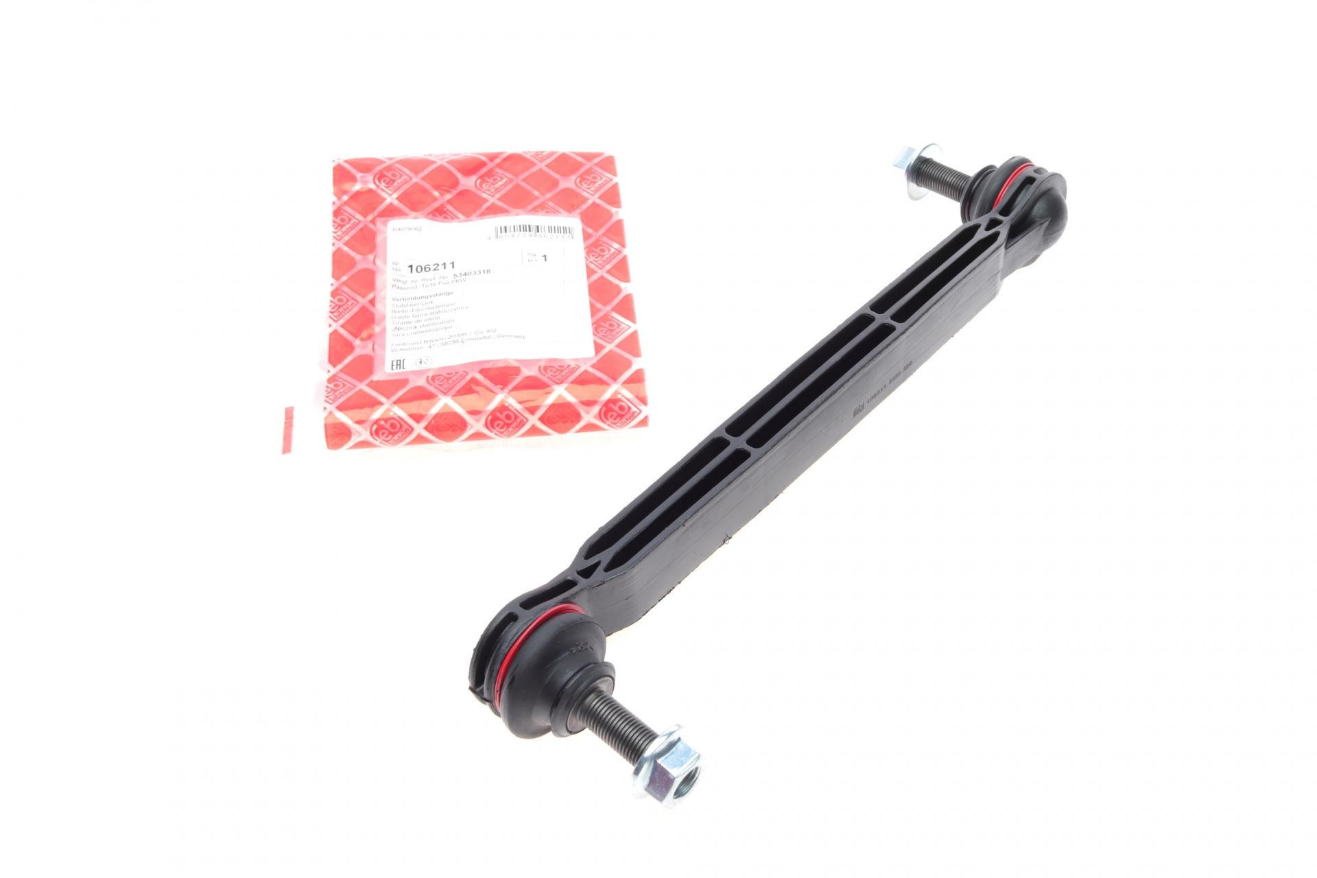 Тяга стабілізатора переднього Fiat 500/Tipo/Jeep Renegade 14- L=280mm - 106211 FEBI BILSTEIN