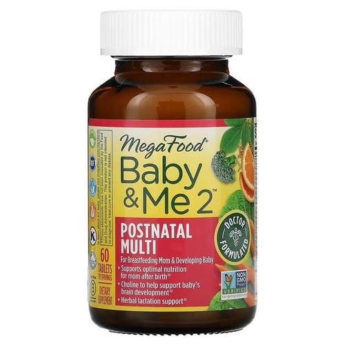 Витамины для беременных MegaFood Baby&Me 2 Postnatal Multi 60 табл. (MGF-10428)