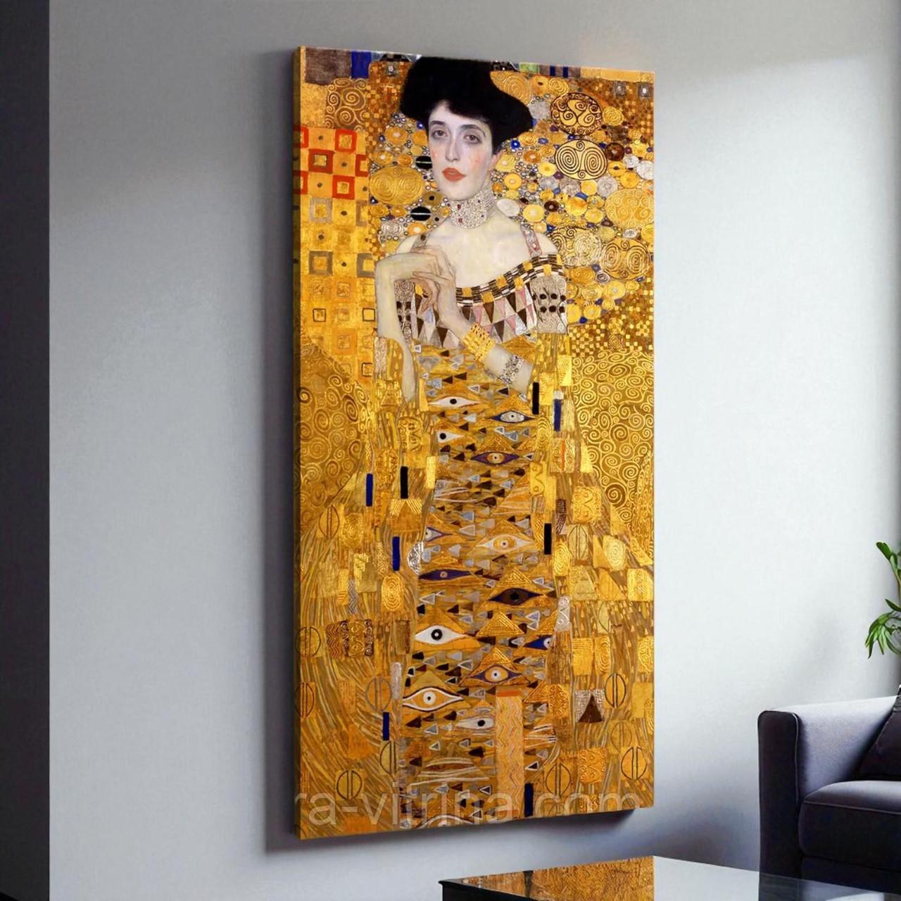 Картина на холсте репродукция Студия Дерева Ольха Золотая Адель 125x60см (985374757)