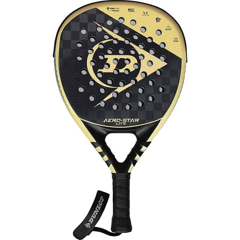 Ракетка для падл-тенісу Dunlop AERO-STAR LITE 2023 Чорно-золотий (10335747) Ракетка для падл-тенісу Dunlop AERO-STAR LITE 2023 Чорно-золотий (10335747)