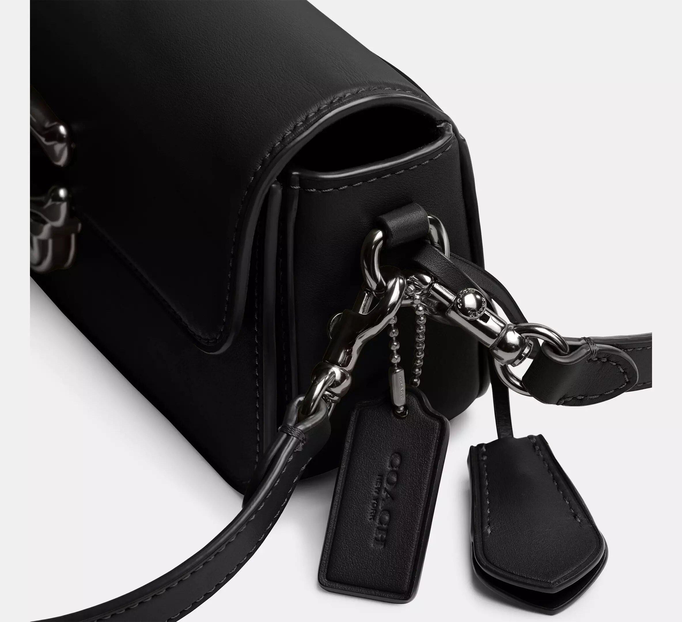 Сумка женскаяа Coach Studio Baguette Bag Черный - фото 3