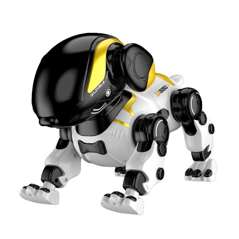 Радиоуправляемый робот собака RIAS Electric Pet Robot Dog LH-R1S со световыми эффектами White-Black (3_07597)
