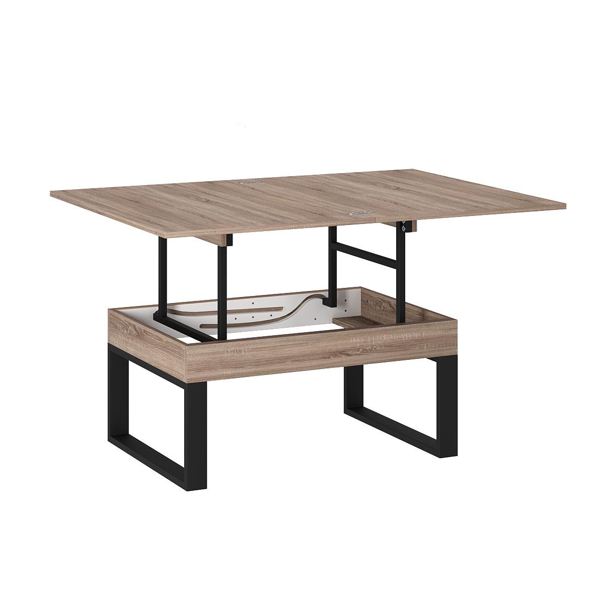 Журнальный стол-трансформер S-Fly 880x466x600 мм Дуб винтаж оксид (TB33090000030) - фото 1 Журнальный стол-трансформер S-Fly 880x466x600 мм Дуб винтаж оксид (TB33090000030) - фото 1