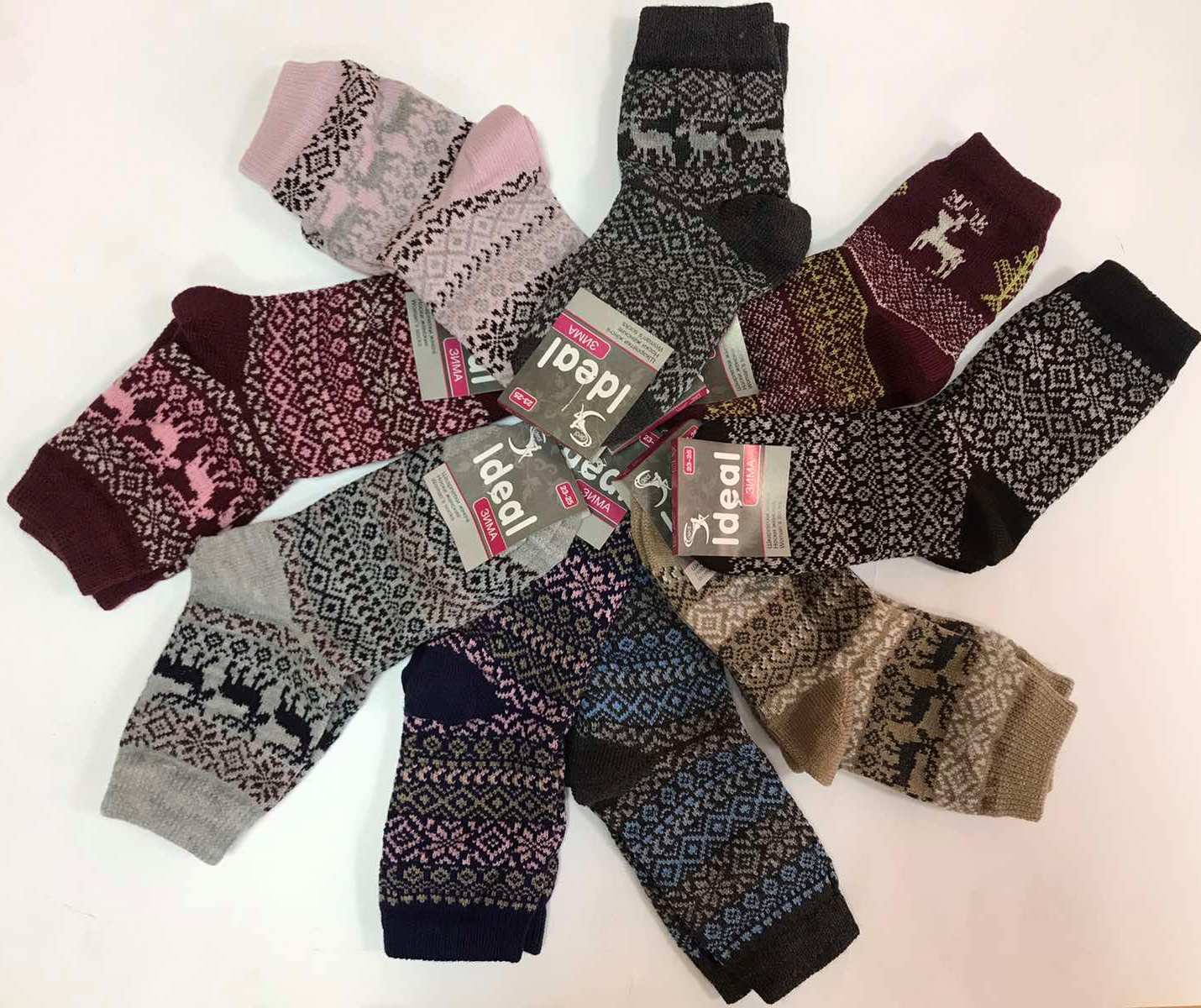 Носки женские Ideal Зима р. 23-25 ​​Мультиколор