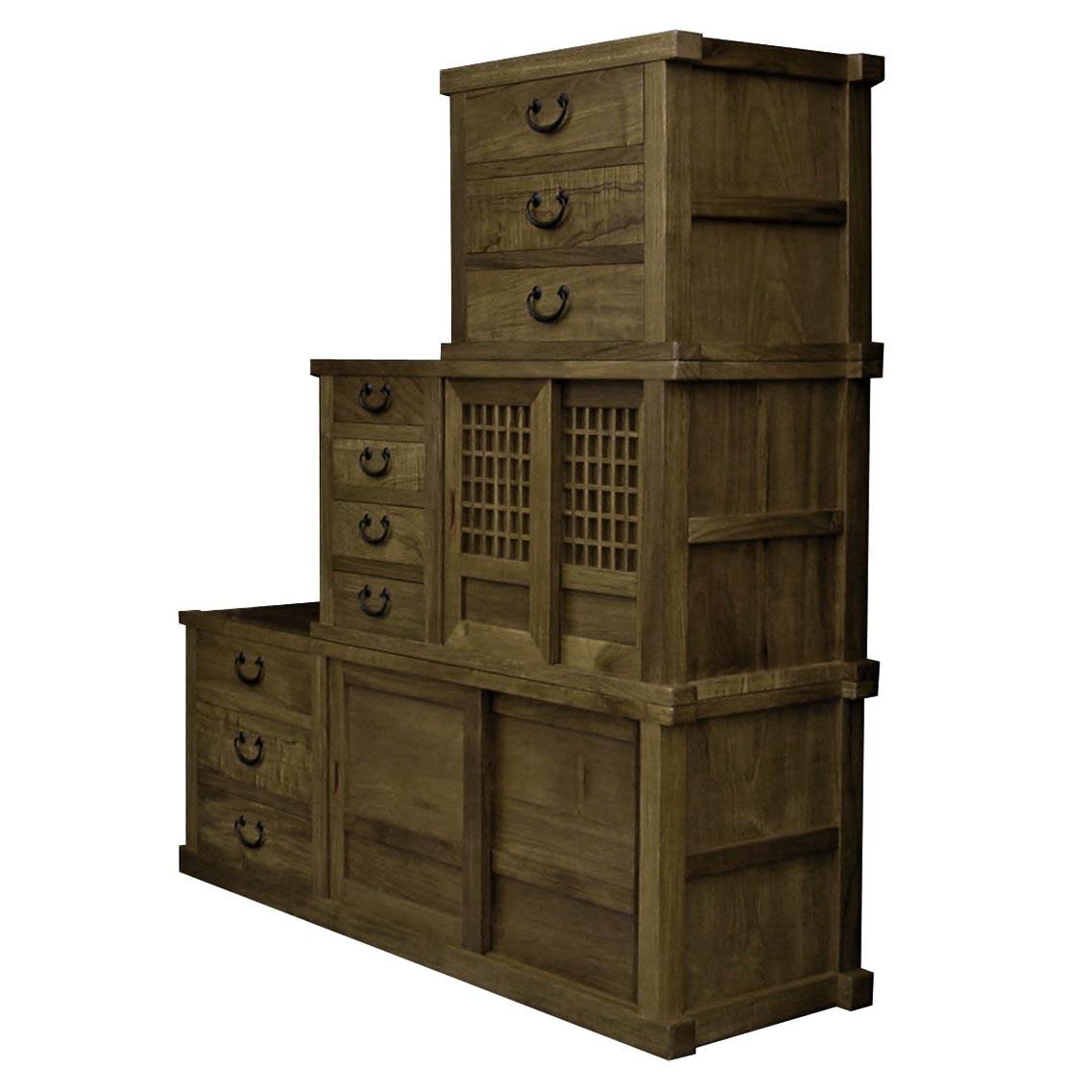 Комод тансу из дерева Лойтер Палисандр (КТУ-001502)