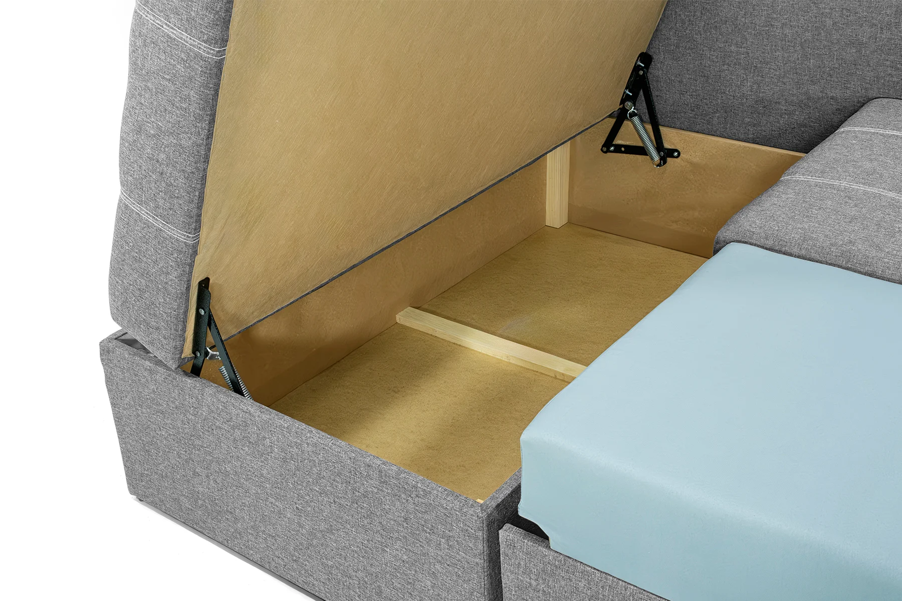 Диван кутовий Франклін 225х165 см Світло-сірий (28118880) - фото 7