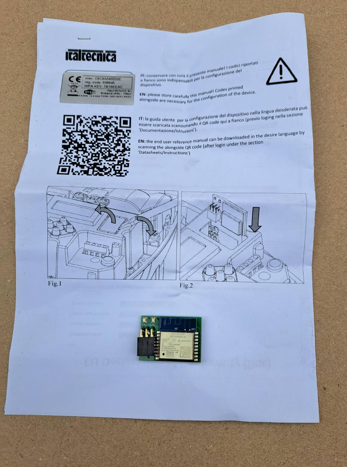 Модуль WI-FI Iitaltecnica SIRIO (ACG.MD.WIFI.SR5V) - фото 4 Модуль WI-FI Iitaltecnica SIRIO (ACG.MD.WIFI.SR5V) - фото 4